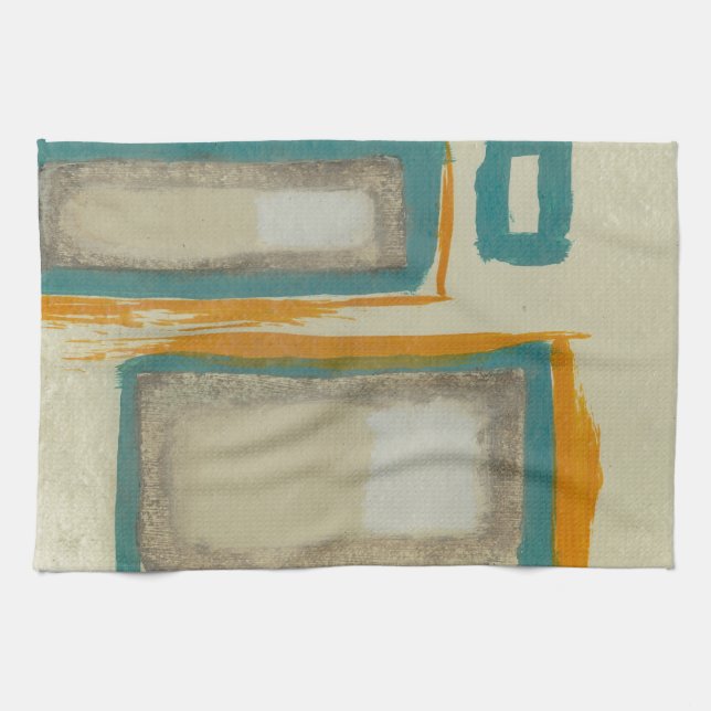 Mjuk och djärv Rothko-inspirerad abstrakt Kökshandduk (Horisontell)