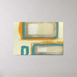 Mjuk och djärv Rothko-inspirerad abstrakt signerad Canvastryck
