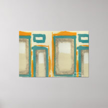 Mjuk och djärv Rothko-inspirerad vertikal abstrakt