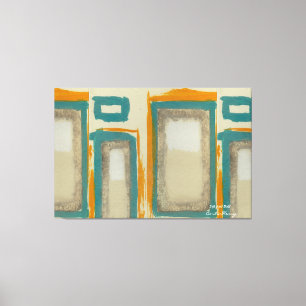 Mjuk och djärv Rothko-inspirerad vertikal abstrakt Canvastryck