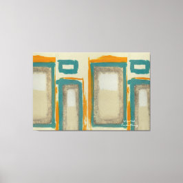 Mjuk och djärv Rothko-inspirerad vertikal abstrakt Canvastryck