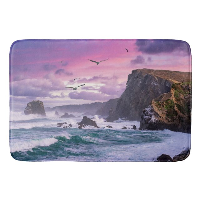 Mjuk och fräschande kustbadmat badrumsmatta (Framsidan)