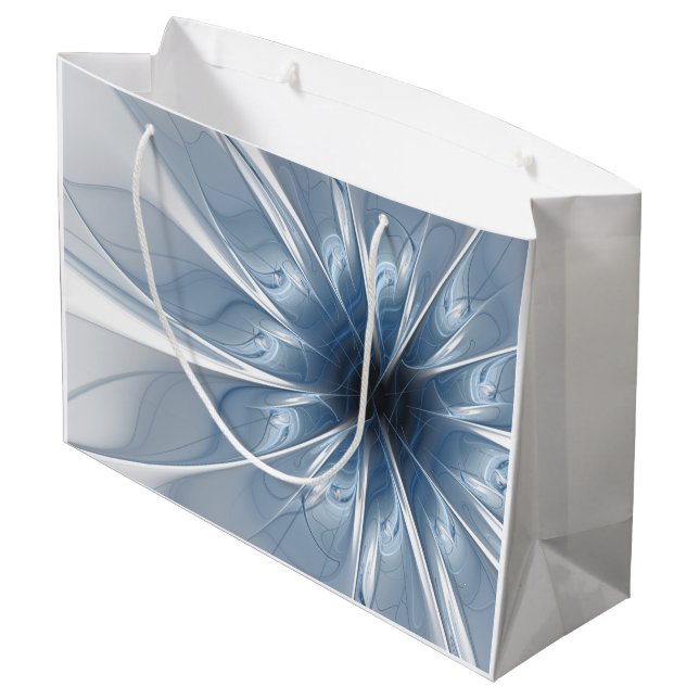 Mjuk och ömtålig blå blomblomku (Baksidan Vinklad)