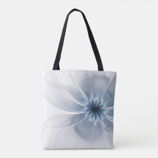 Mjuk och ömtålig blå fasansfull fantasinblomma tygkasse