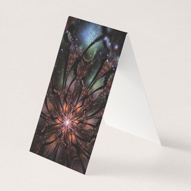 Mjuk och ömtålig fantasinblomma kort (Framsida)