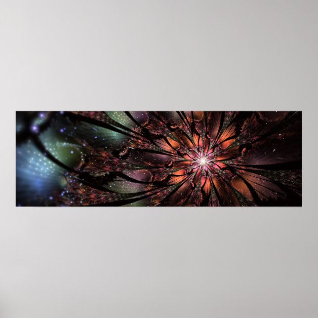 Mjuk och ömtålig fantasinblomma poster (Framsidan)