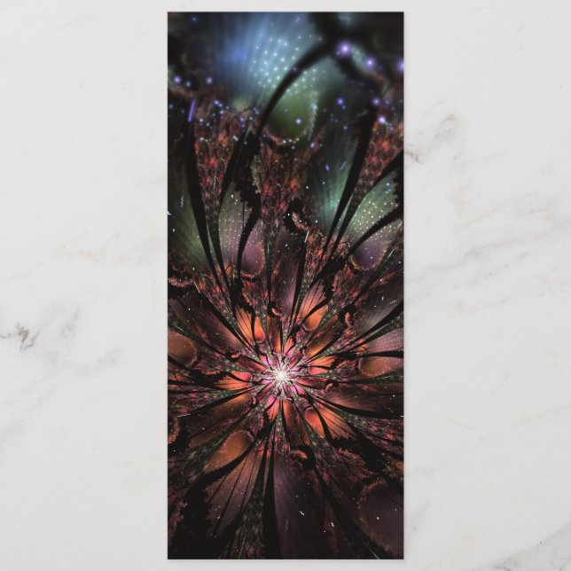 Mjuk och ömtålig fantasinblomma rådkort (Framsida)