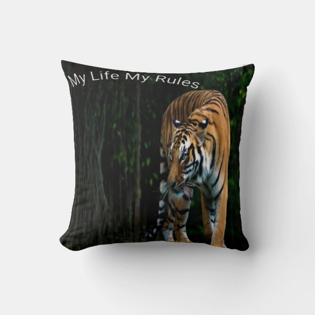 Mjuk och plugga Lejon utskrift Kudde (Framsida)