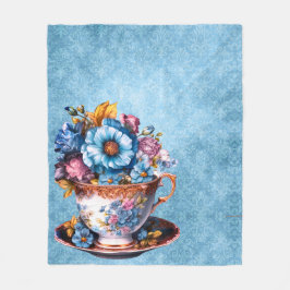 Mjuk och snabb filt på blå bakgrund