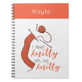 Mjuk Orange jag känner Knitty.. Anteckningsbok
