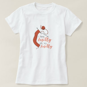 Mjuk Orange jag känner Knitty.. T Shirt