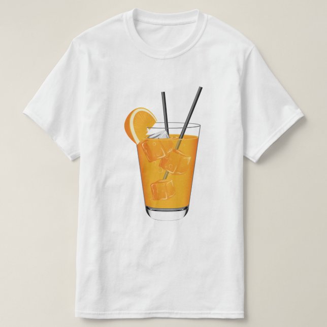 Mjuk Orange Juice T- Shirt T Shirt (Design framsida)