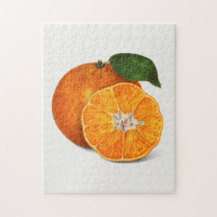 Mjuk Orange Tangerine-färgsfärg Pussel