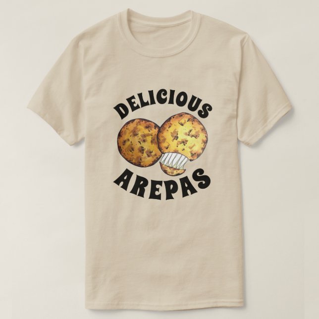 Mjuk ost (majs) Arepas Sydamerikanska livsmedelsma T Shirt (Design framsida)