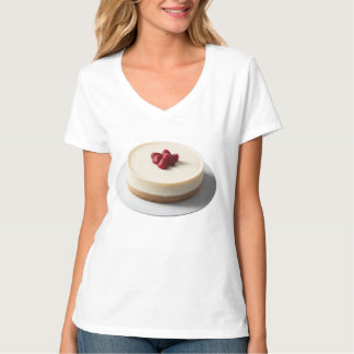 Mjuk ost med jordgubbar på topp t shirt