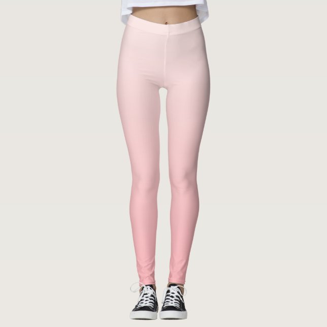 Mjuk övertoning av rosa leggings (Framsida)
