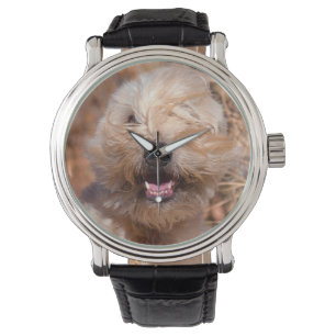 Mjuk päls Wheaten Terrier porträtt Armbandsur