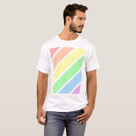 Mjuk pastel Gay pride Rainbow Färg  T Shirt