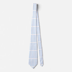 Mjuk Pastel Heart Mönster Neck Tie Slips