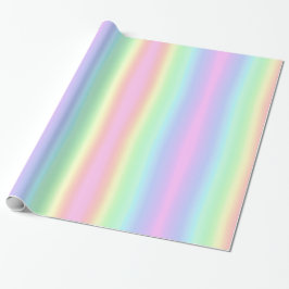 Mjuk pastel Rainbow Aesthetic Gradient Rand Presentpapper