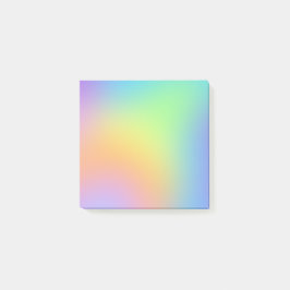 Mjuk Pastel Rainbow Gradient Postit Notes Post-it Block