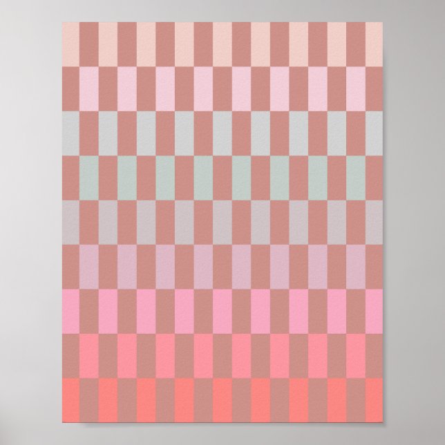 Mjuk Pastel Rand 03 Cinnamon Poster (Framsidan)