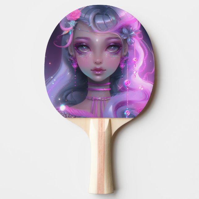 Mjuk pastel Rosa Fairy Pingisracket (Framsidan)
