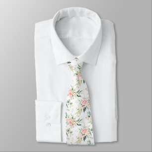 Mjuk Pastel Rosa ros Flower Mönster Slips
