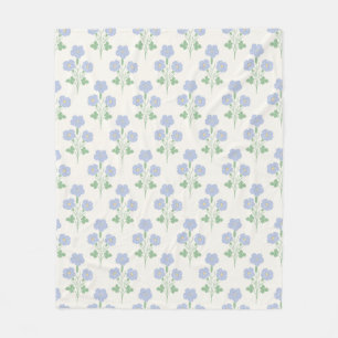 Mjuk Pastell Ängsblomma Flortäcke Fleecefilt