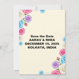 Mjuk Pastell Bröllop Spara Datumet