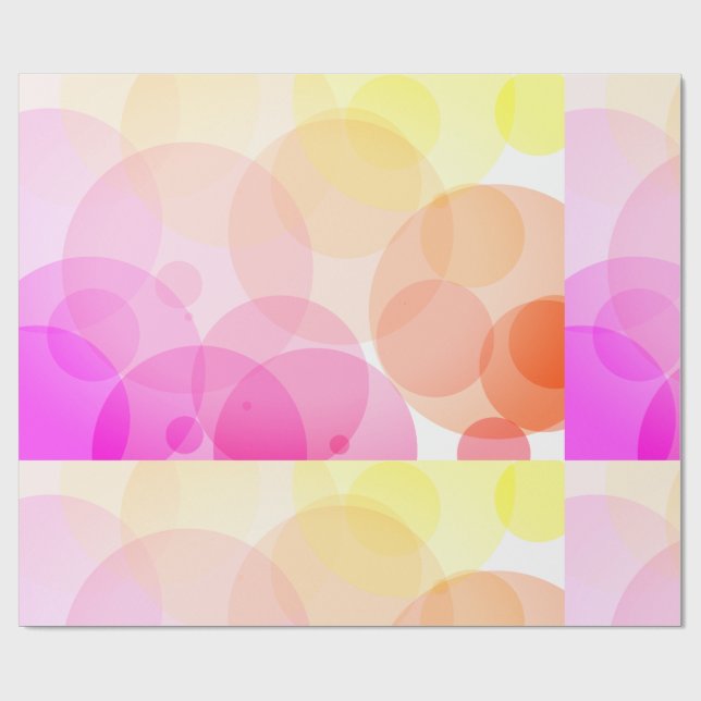Mjuk Pastell Cirkel Abstrakt Bakgrund Presentpapper (Platt)