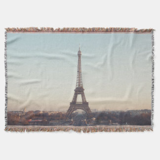 Mjuk Pastell Paris Eiffeltornet Konst Filt