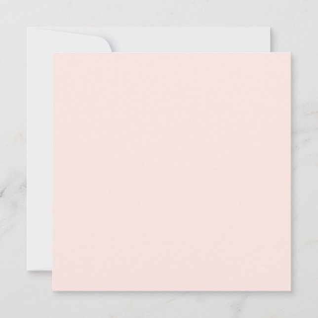Mjuk Pastell Persika Enfärgad  Kort (Framsida)