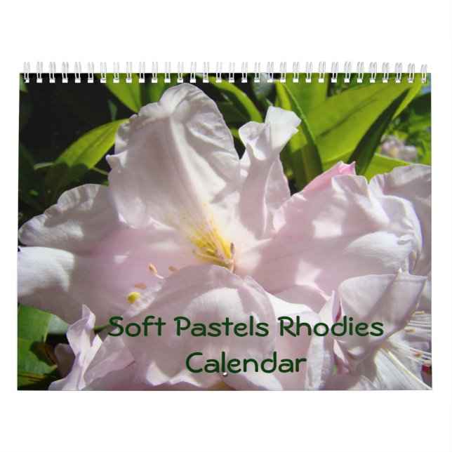 Mjuk Pastell Rhodies Kalender Rhododendrons Blommi (Omslag)