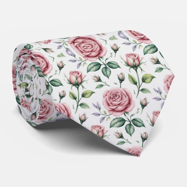 Mjuk pastell ros mönster slips (Rullad)