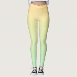 Mjuk Pastell Vattenfärg Gradient Leggings