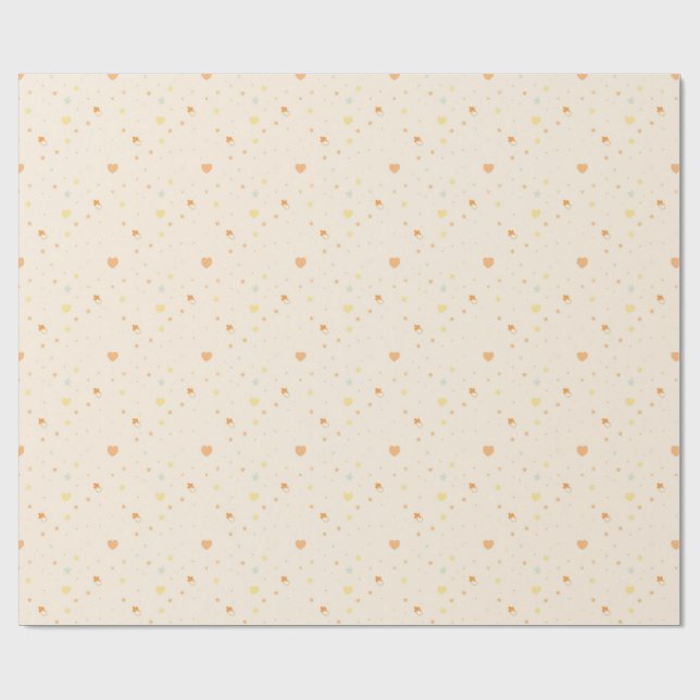 Mjuk Pastell Whimsisk Mönsterpresentpapper Presentpapper (Platt)