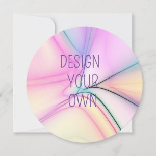 Mjuk pastelldesign din egen inbjudan