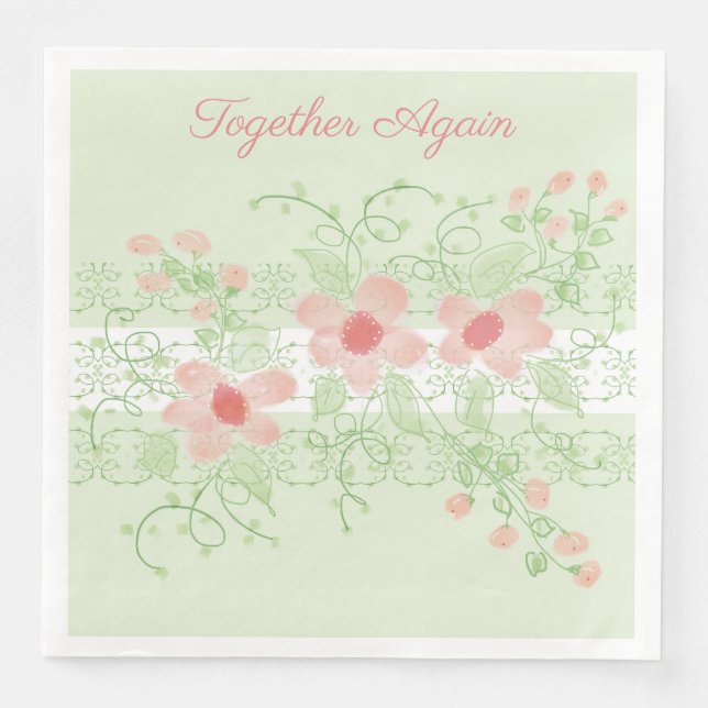 Mjuk pastellGrönt Pappersservett (Framsida)