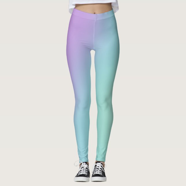 Mjuk pastellövertoning leggings (Framsida)
