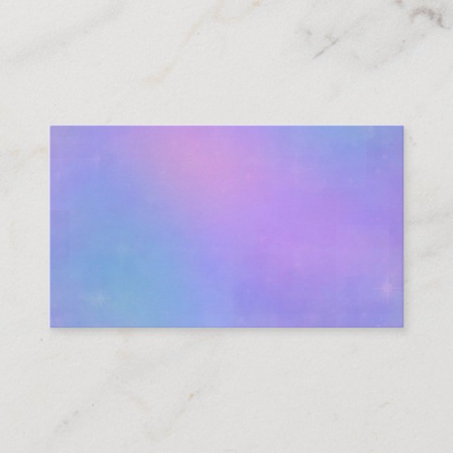 Mjuk pastellRosa, Affärskortet Blue och Lavender Visitkort (Framsida)