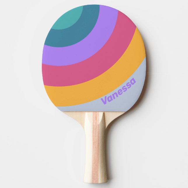Mjuk Pensé Dröm Cirkel Rand med Namn Pingisracket (Framsidan)