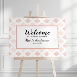 Mjuk persikofärgad damask-Poster Poster