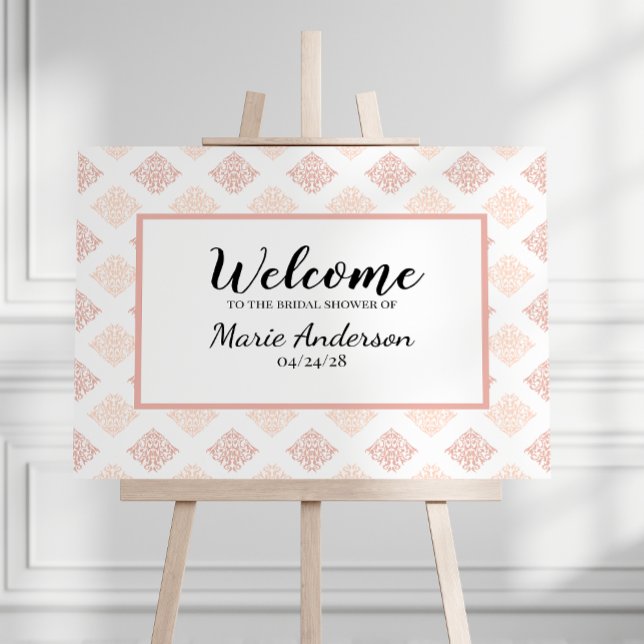 Mjuk persikofärgad damask-Poster Poster (Skapare uppladdad)