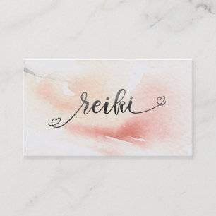 *~* Mjuk persisk lax Pastel Black Glitter REIKI Visitkort