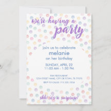 Mjuk Polka dots - Valfri Tillfälle Party