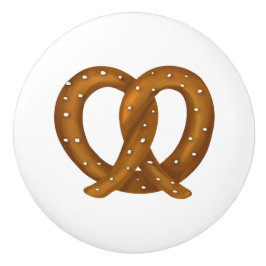 Mjuk Pretzel Quirky Cute Hardware Knopp