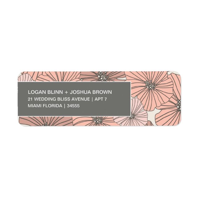 MJUK RETURADRESSETIKETT FÖR CHIC %PIPE% RETURADRESS ETIKETT (Framsidan)