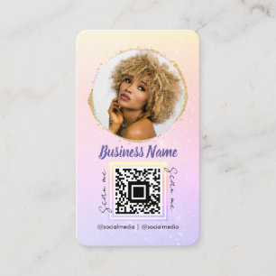 Mjuk Ro Guld Glitter Feminin Social Media Girly Visitkort