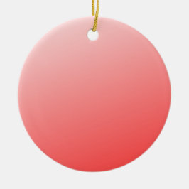 Mjuk röd rosa gradientbakgrund minimal abstrakt julgransprydnad keramik